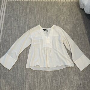 Theory Matara Chiffon Top